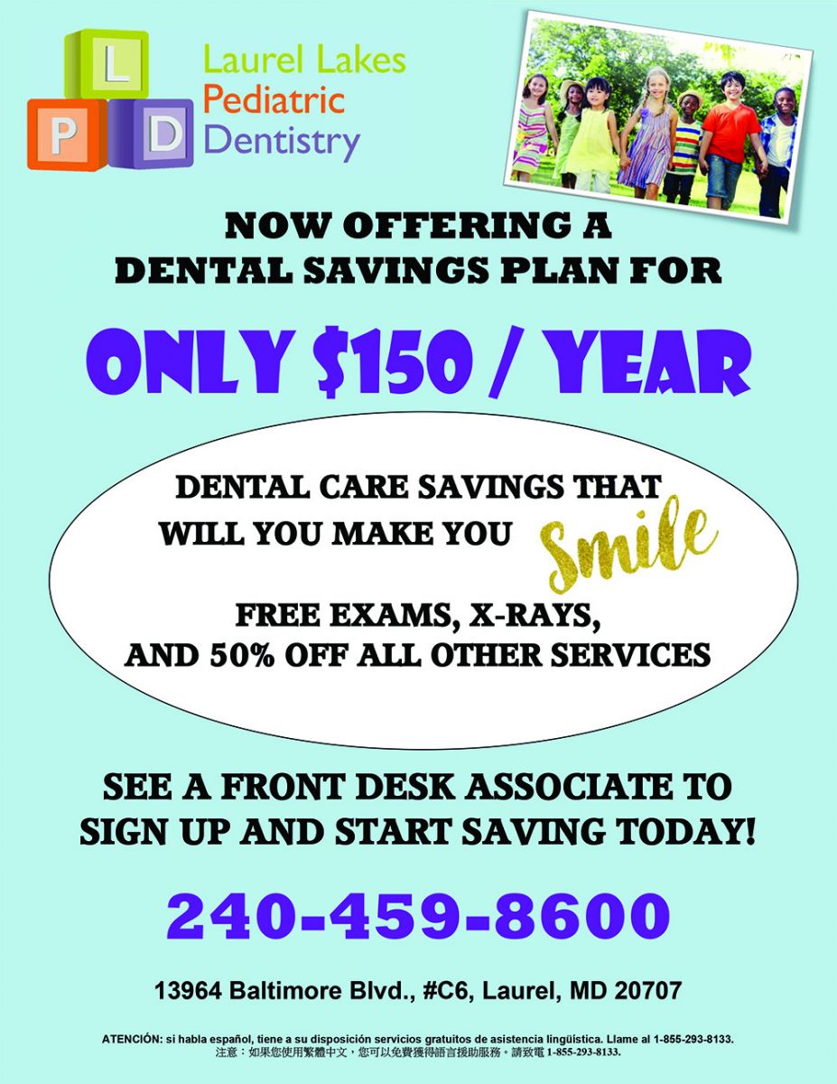 Financial Information Laurel Lakes Pediatric Dentistry Laurel MD